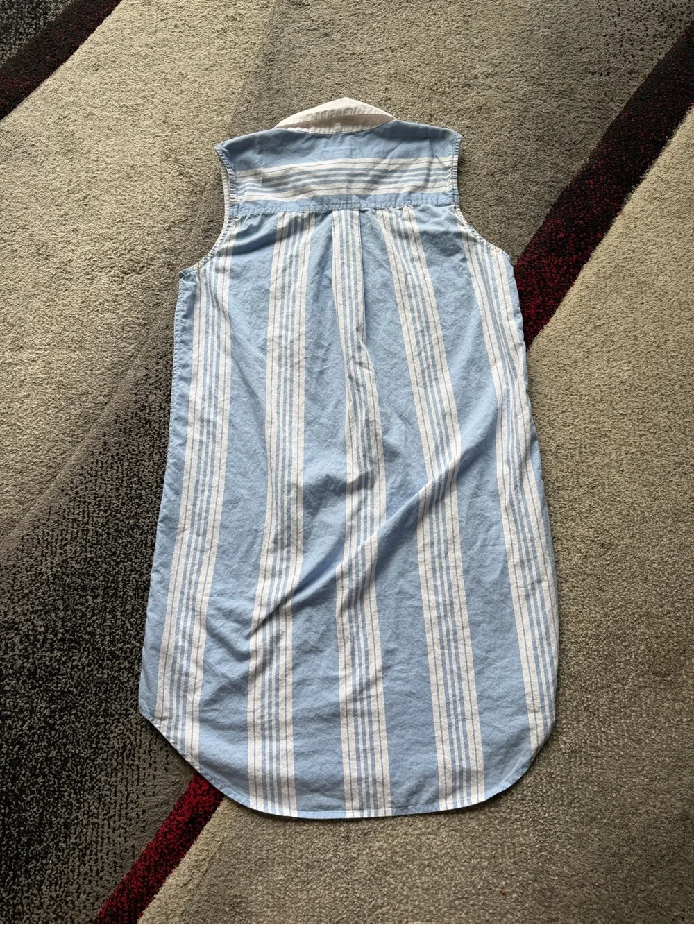 Equipment Femme Blue Striped Sleeveless Tunic Top